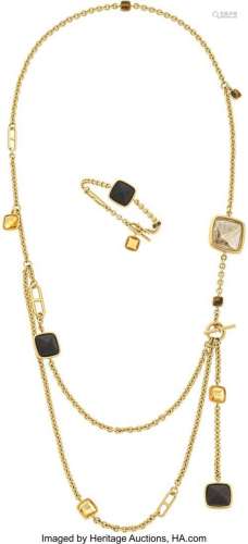 Hermès Multi-Stone, Gold Jewelry Suite  Stones: Double-sided...
