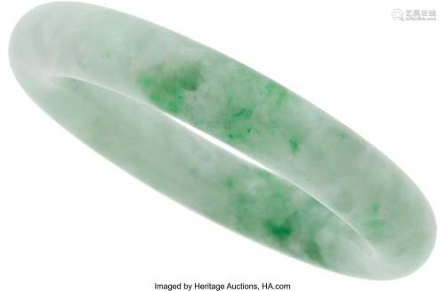 Jadeite Jade Bracelet  Stones: Jadeite jade hololith Weight:...