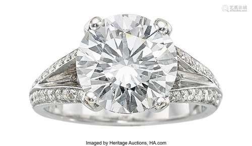 Diamond, White Gold Ring  Stones: Round brilliant-cut diamon...