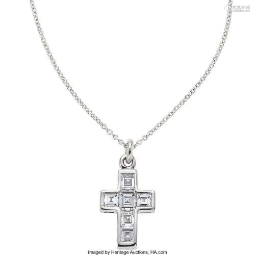 Graff Diamond, Platinum, White Gold Pendant-Necklace, Englis...