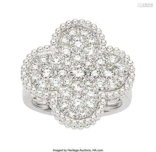 Van Cleef & Arpels Diamond, White Gold Ring, French  Sto...