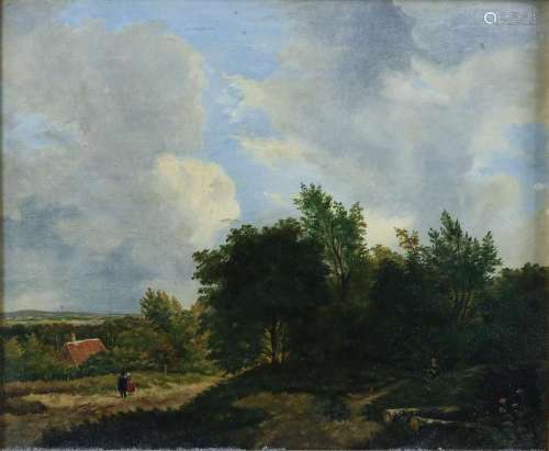 A Wijngaerdt landschap met figuren