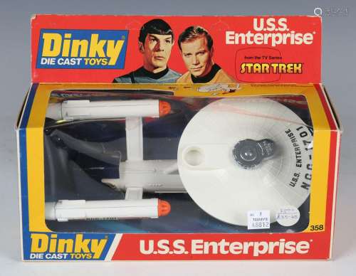 A Dinky Toys No. 358 USS Enterprise with sealed photon torpe...
