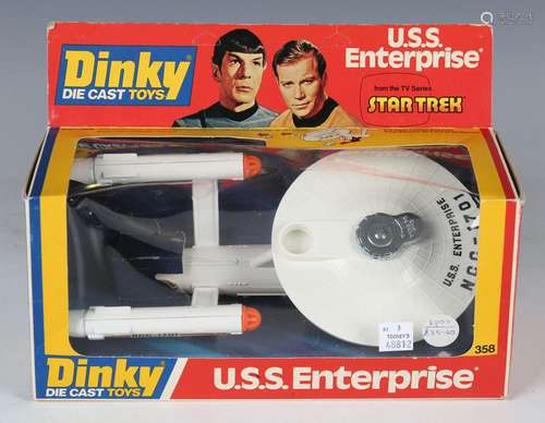 A Dinky Toys No. 358 USS Enterprise with sealed photon torpe...