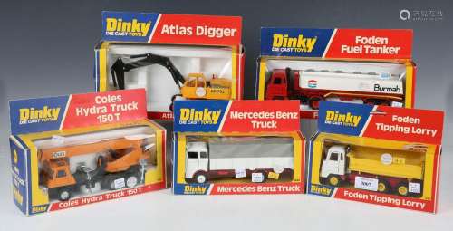 Five Dinky Toys vehicles