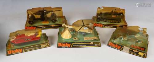 Five Dinky Toys models