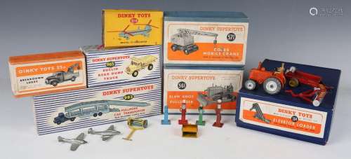 A small collection of Dinky Toys and Supertoys vehicles