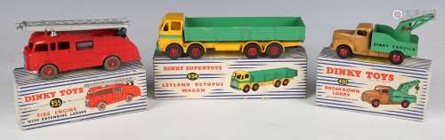 Three Dinky Toys and Supertoys vehicles