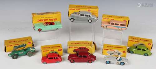 Eighteen Dinky Toys cars