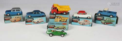 Six Corgi Toys vehicles