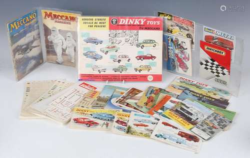 A collection of Dinky Toys catalogues