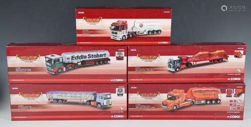 Eight Corgi Hauliers of Renown 1:50 scale articulated lorrie...