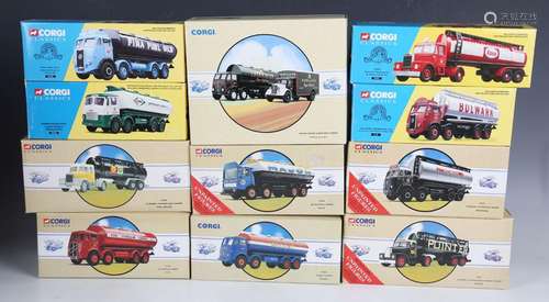 Sixteen Corgi Classics tankers