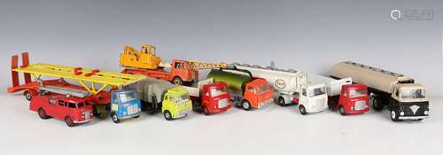 A collection of Dinky Toys and Supertoys army vehicles