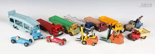 A collection of Dinky Toys and Supertoys commercial vehicles...