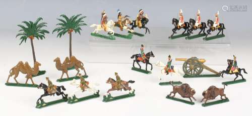 A collection of Victorian Toy Soldiers lead military figures