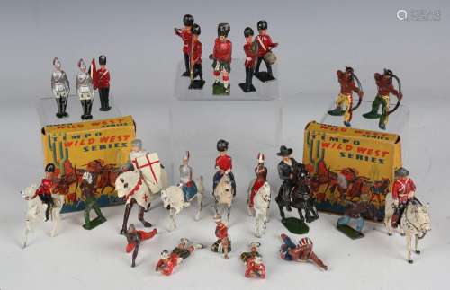 A collection of Timpo and other lead figures