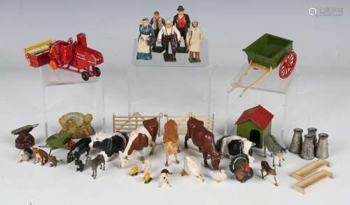 A collection of Britains farm series lead figures and access...