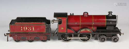 A Bassett-Lowke gauge O clockwork locomotive 'Duke of York' ...