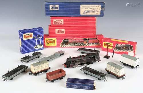 A collection of Hornby Dublo two-rail items