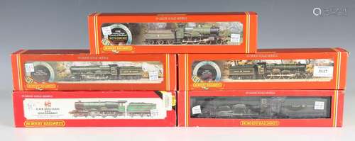 Five Hornby gauge OO Great Western locomotives and tenders