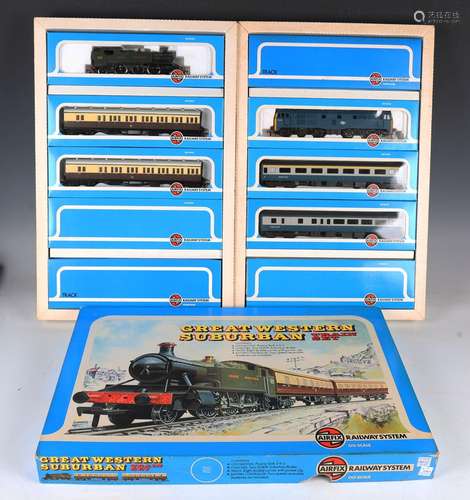 Three Airfix Railway System gauge OO train sets