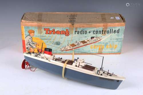 A Tri-ang radio-controlled model of MS British Adventurer