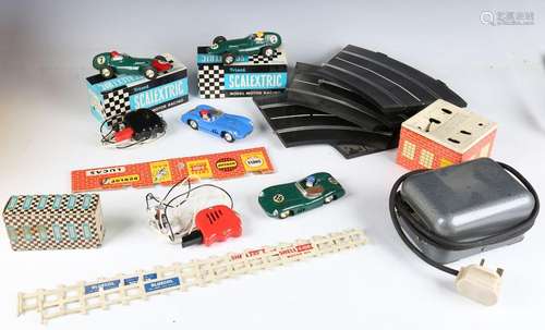 A small collection of 1960s Scalextric items