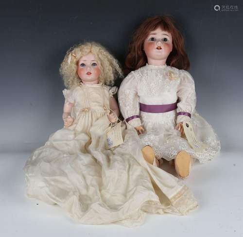 A Schoenau & Hoffmeister bisque head doll