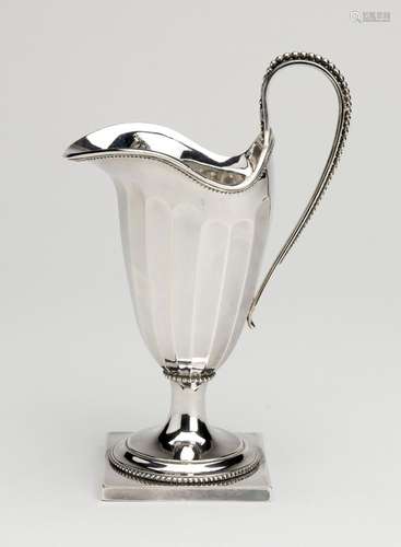 A Dutch silver cream jug