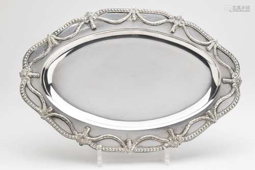 A Dutch silver deep tray, The Hague