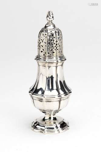 A Dutch silver caster