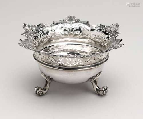 A Dutch silver brazier