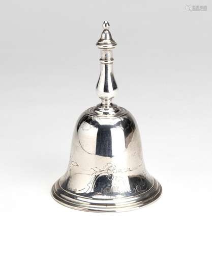 A Dutch silver table bell