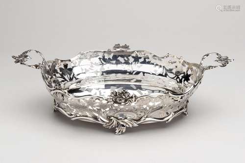 A fine Dutch silver bread basket, Rotterdam