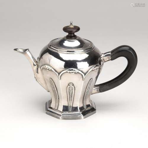 A Dutch silver small teapot