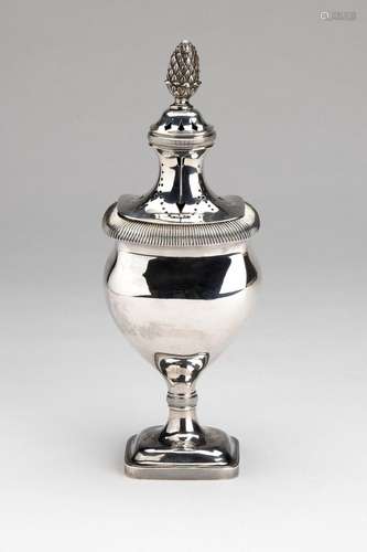 A Dutch silver caster