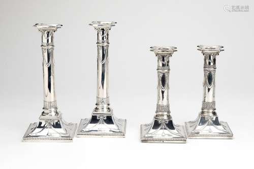 Two pairs of matching candlesticks