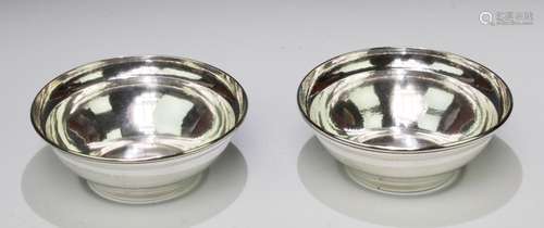 A pair of Danish silver bowls, Georg Jensen