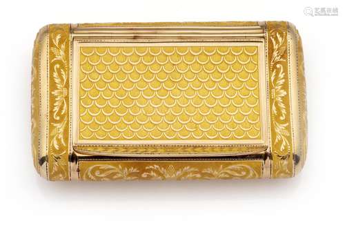 An antique 18k gold snuff box, Simon-Achille Léger