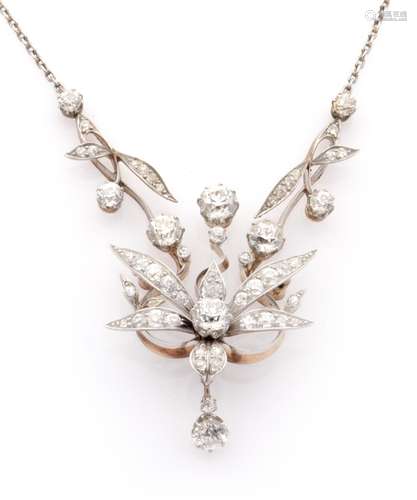 A Belle Epoque diamond necklace