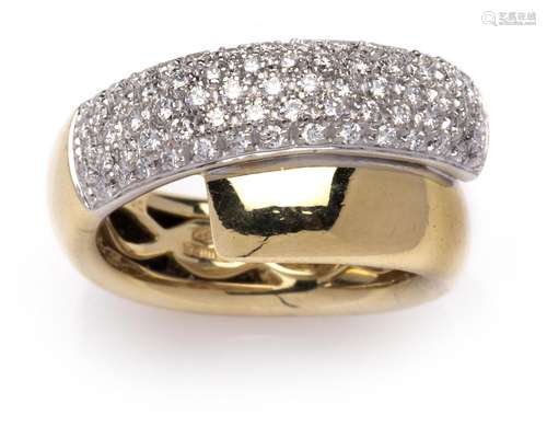 An 18k gold diamond ring, Wempe