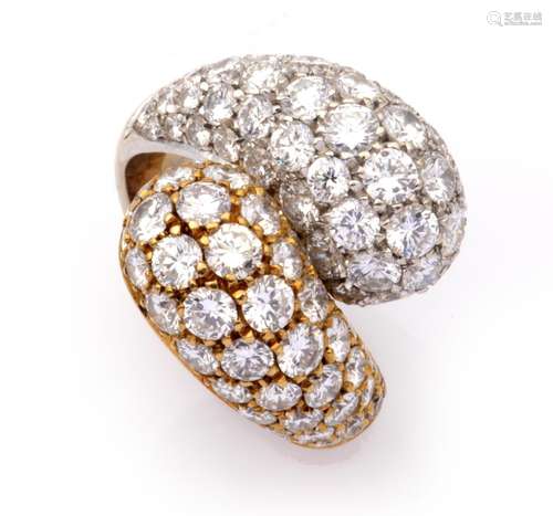 An 18k gold diamond ring, Chantecler