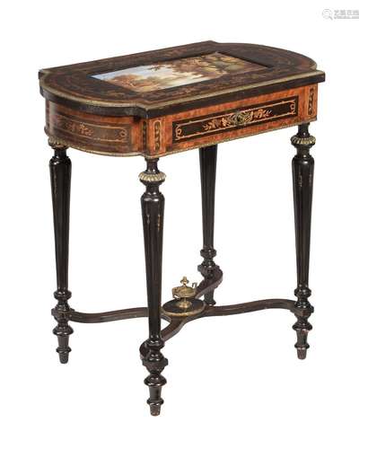 AN EBONISED AND GILT METAL OCCASIONAL TABLE IN NAPOLEON III ...