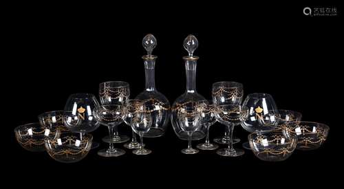 EIGHT BACCARAT NAPOLEON III BRANDY BALLOON GLASSES