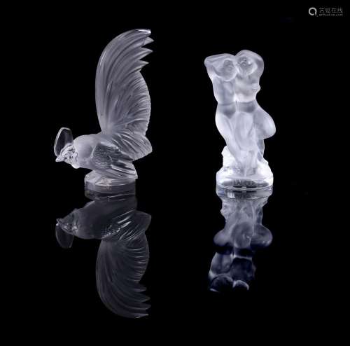 LALIQUE, CRYSTAL LALIQUE, A CLEAR AND FROSTED GLASS ' COQ NA...