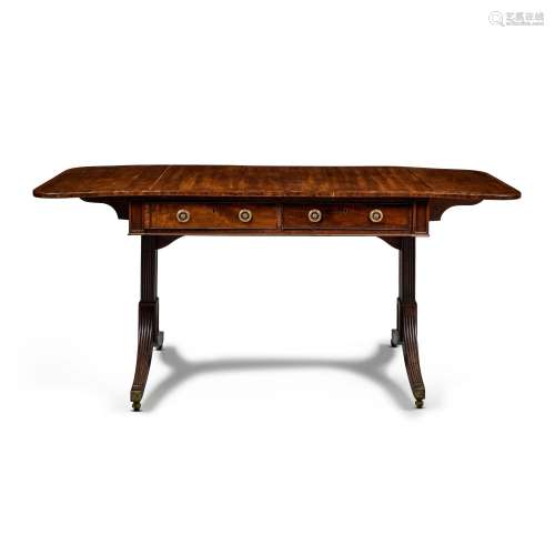 A Regency mahogany sofa table, circa 1815