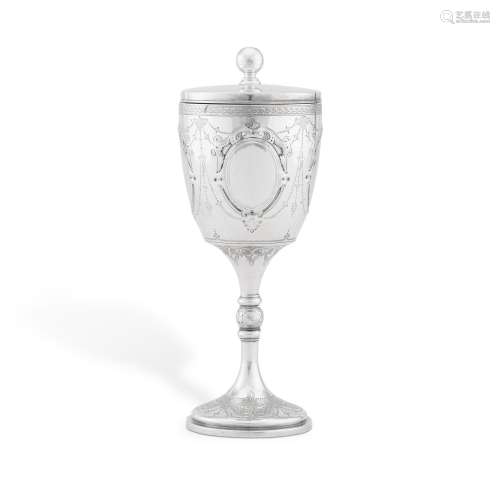 A Victorian silver goblet, Edward & John Barnard, London...