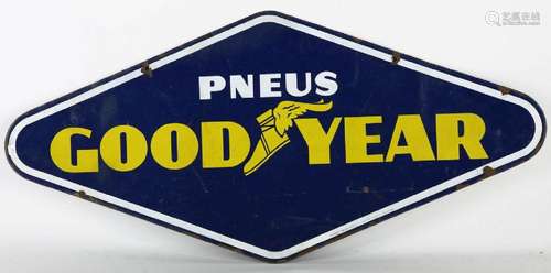 Pneus banden Good Year emaille bord