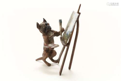 Bronzen Weense brons, pug-schilder